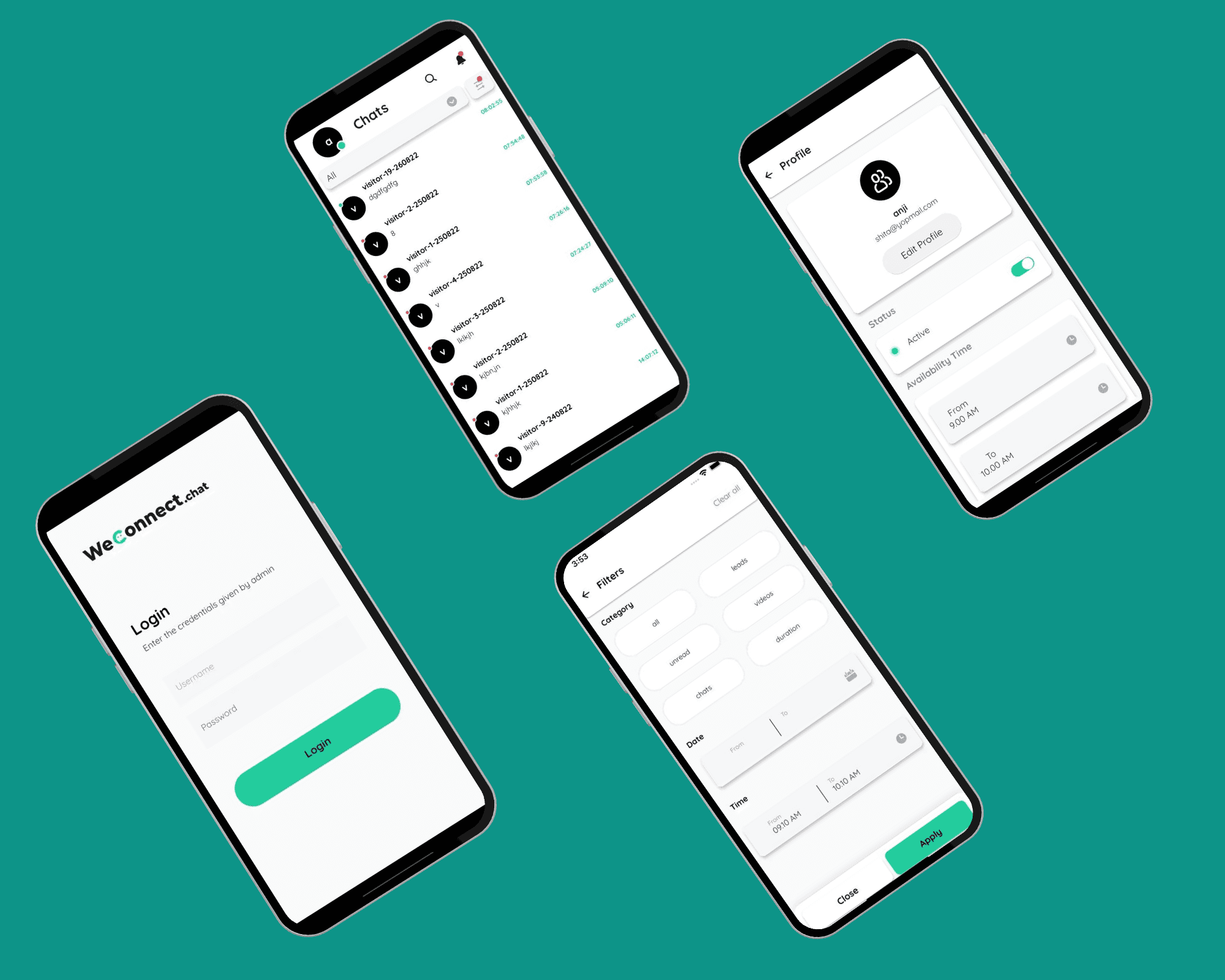 WeConnect screenshots